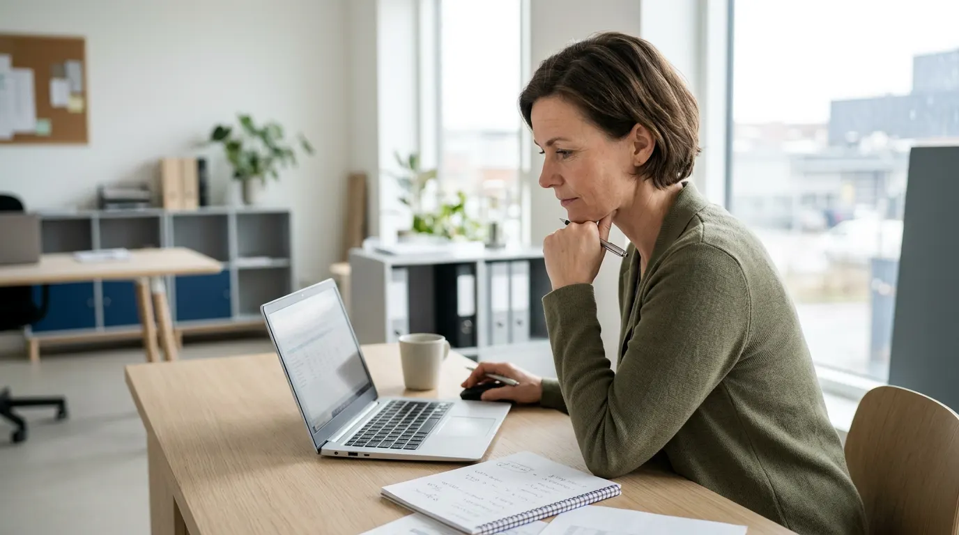 Zakelijk krediet Ondernemer beheert flexibele kredietlijn voor liquiditeit